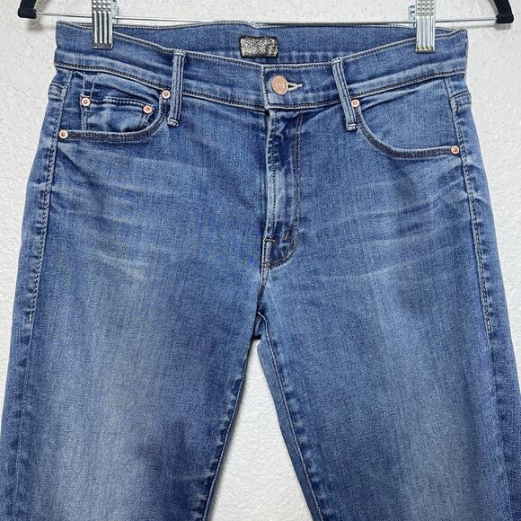 MOTHER Denim The Trainer Slim Ribbed Knit Jogger in Heroine Jeans Size 26 - Picture 2 of 11